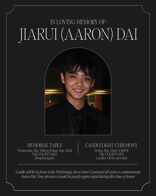 Aaron Dai Arcadia, California Death: Aaron Remembered by Arcadia Orchestra Community After Sudden Passing